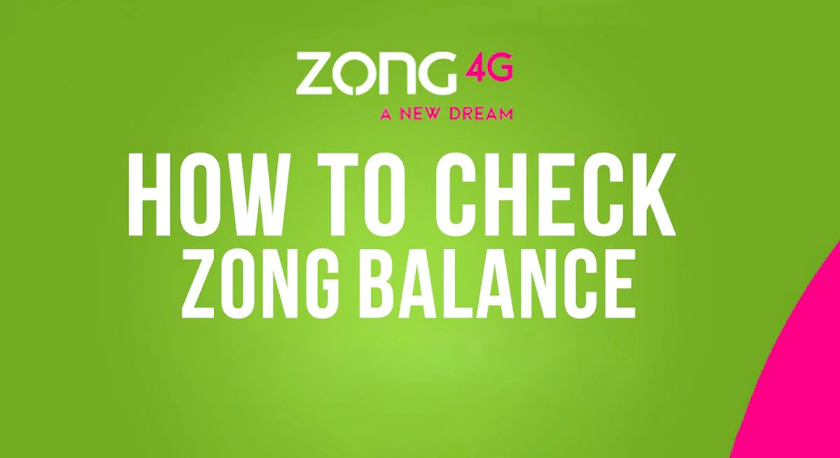 Zong Balance Check Code