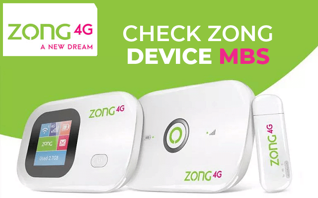 How to check Zong remaining mbs