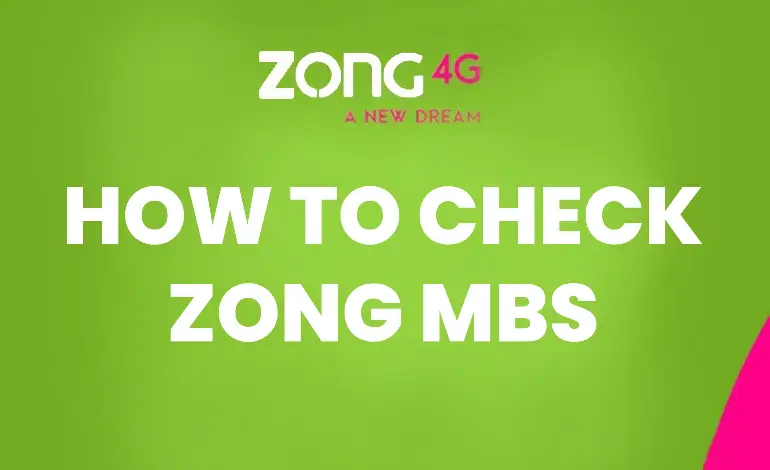 how to check zong mbs