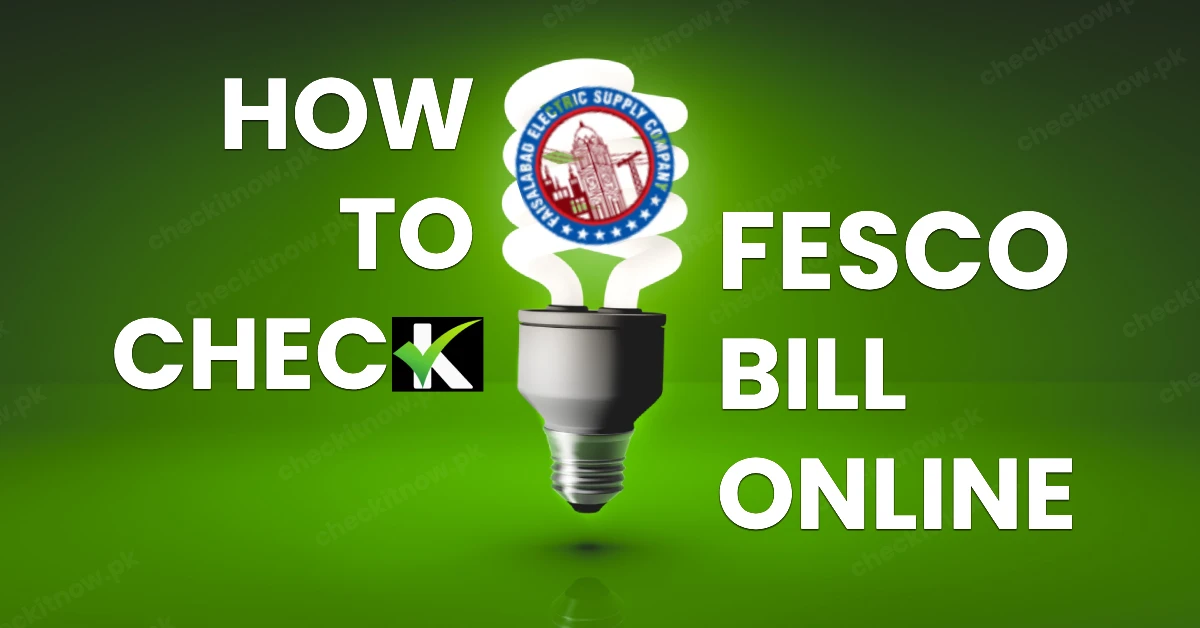 FESCO Bill online