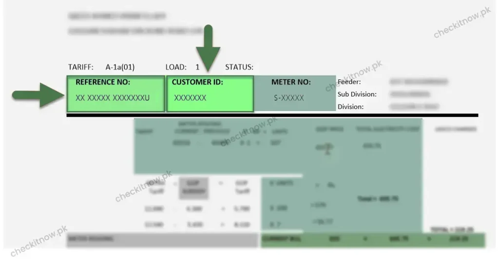 LESCO Bill Reference ID