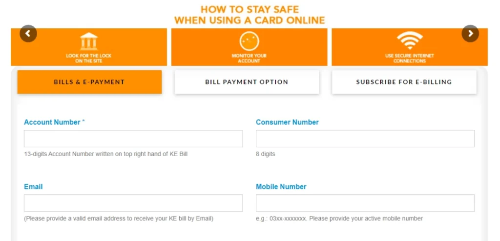 How To Check K Electric Bill Online by website