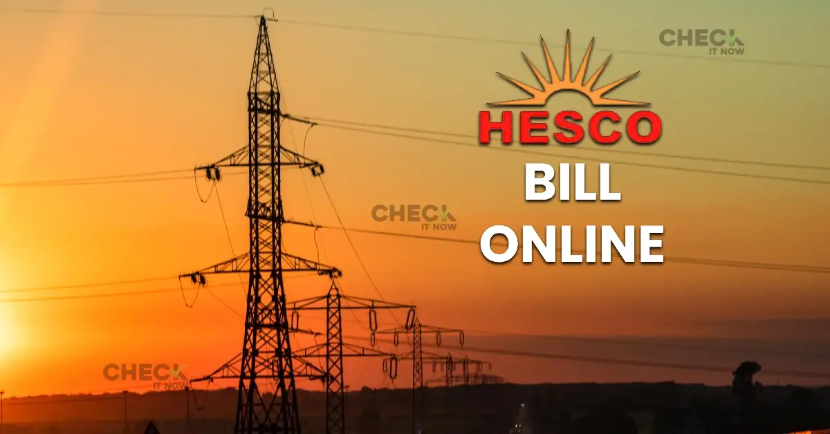 How To Check HESCO Bill Online