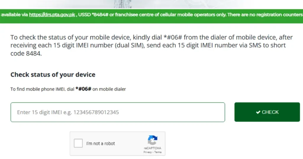 PTA Mobile tax, PTA tax