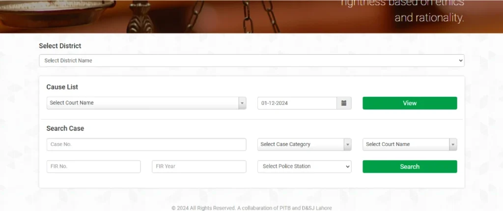 How to check high court case status online