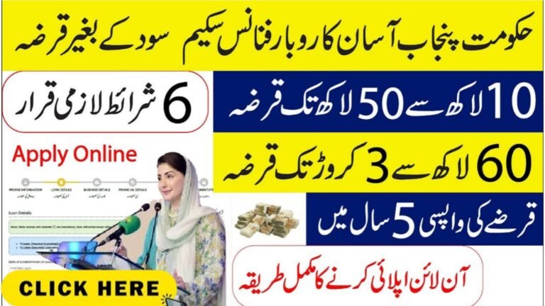 Good News 2026/ How To Apply For CM Punjab Loan Scheme Online