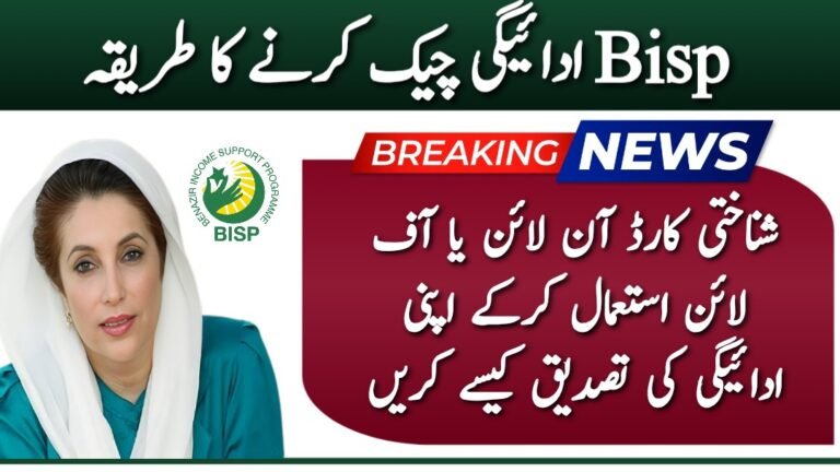 BISP 8171 Balance Check for ₨13,500