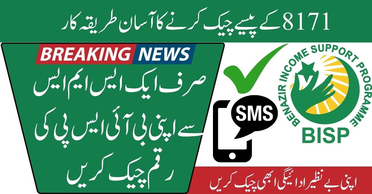 Check Your BISP Payment Instantly with 8171 SMS Service