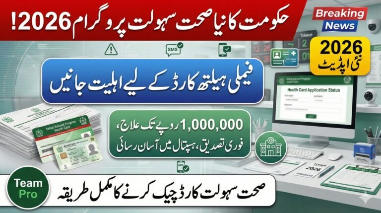 Today News: How To Check Sehat Sahulat Program Eligibility via SMS