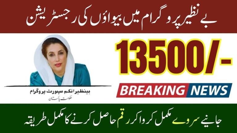 Widows Registration in Benazir Program