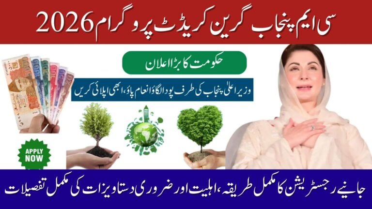 CM Punjab Green Credit Program 2026 Explained